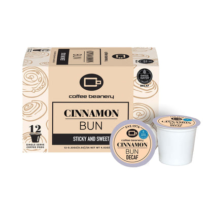 Free Standard Shipping* Flavored Coffee Pods Decaf / 12ct Pods Cinnamon Bun Flavored Coffee Pods