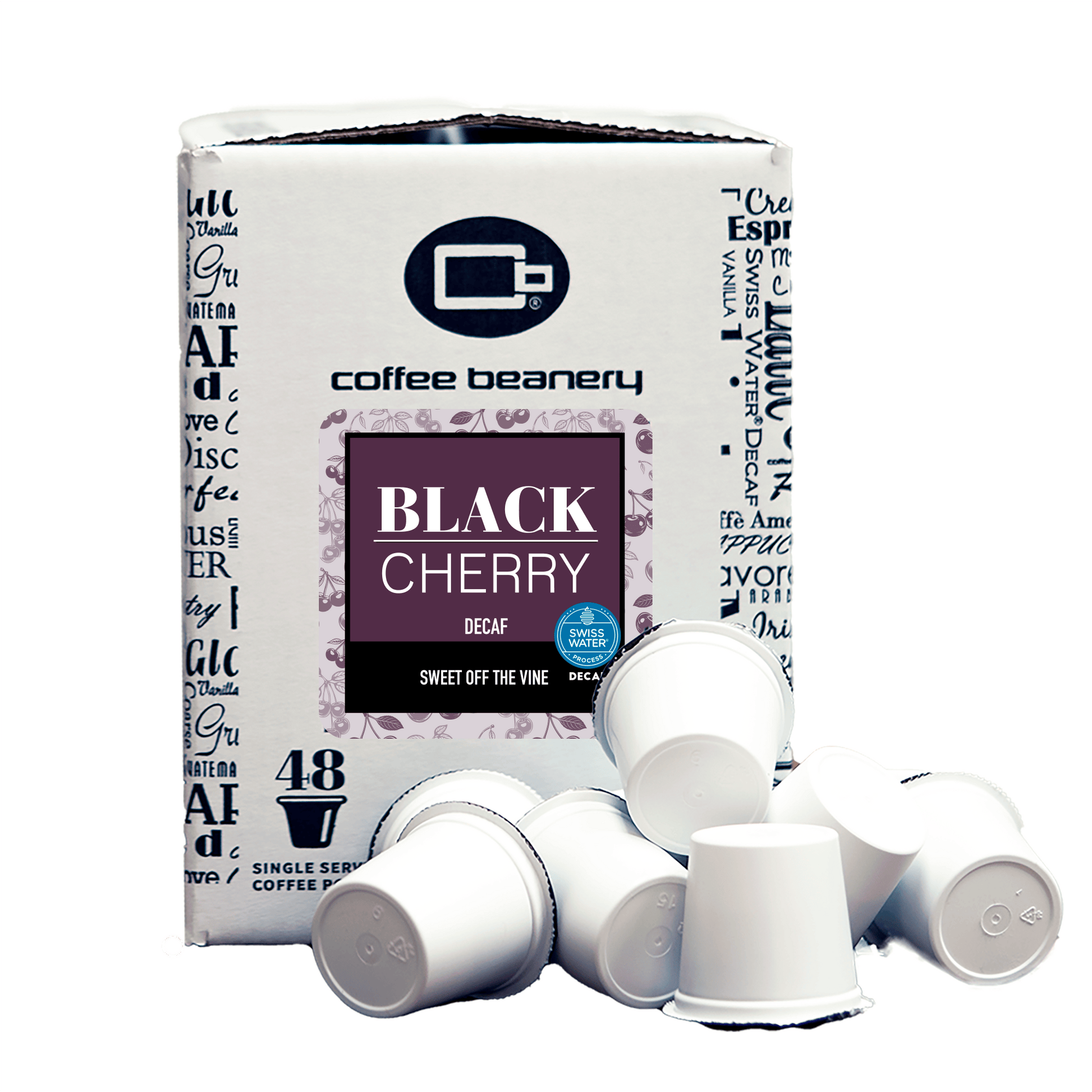 Free Standard Shipping* Flavored Coffee Pods Decaf / 48ct Bulk Pods Black Cherry Flavored Coffee Pods