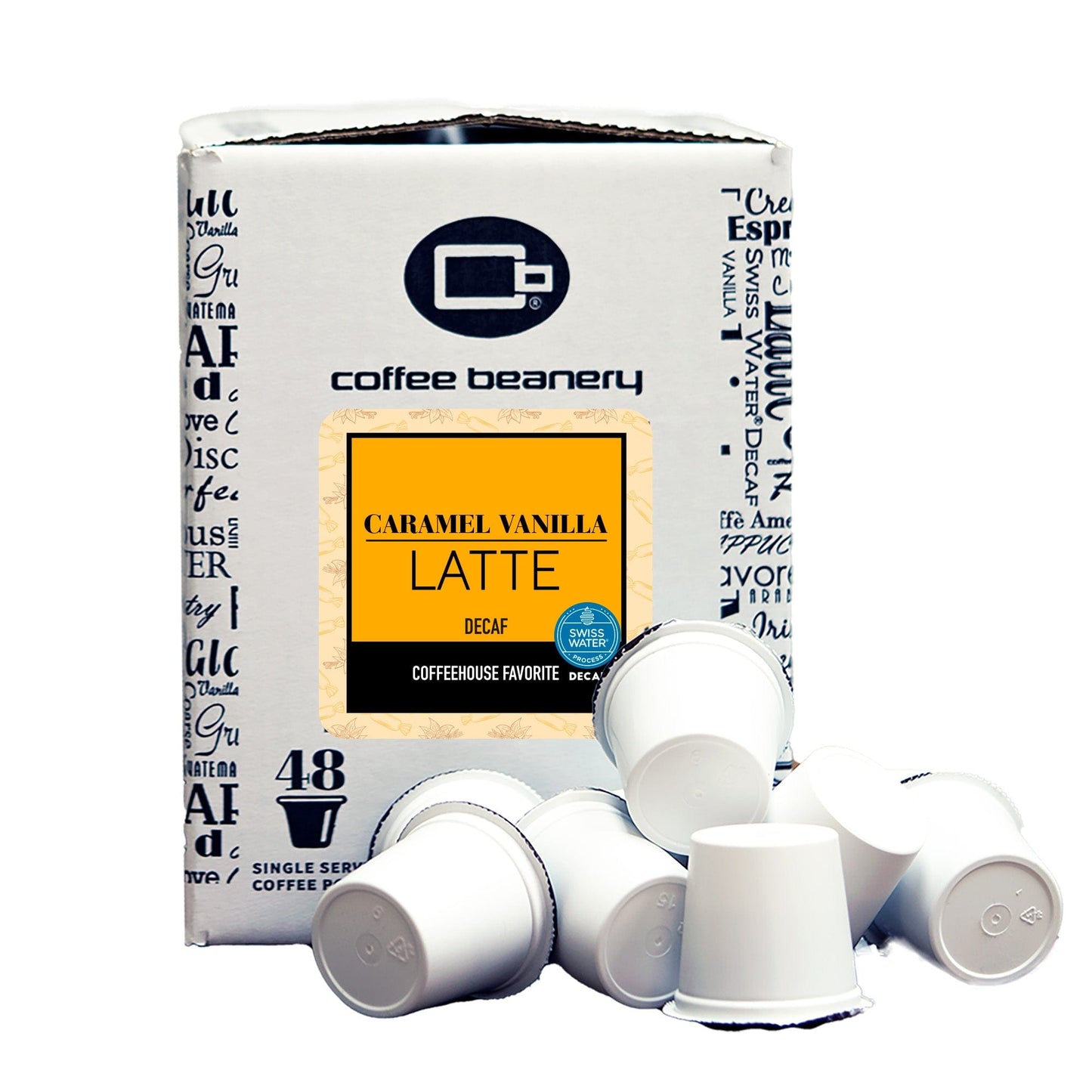 Free Standard Shipping* Flavored Coffee Pods Decaf / 48ct Bulk Pods Caramel Vanilla Latte Flavored Coffee Pods