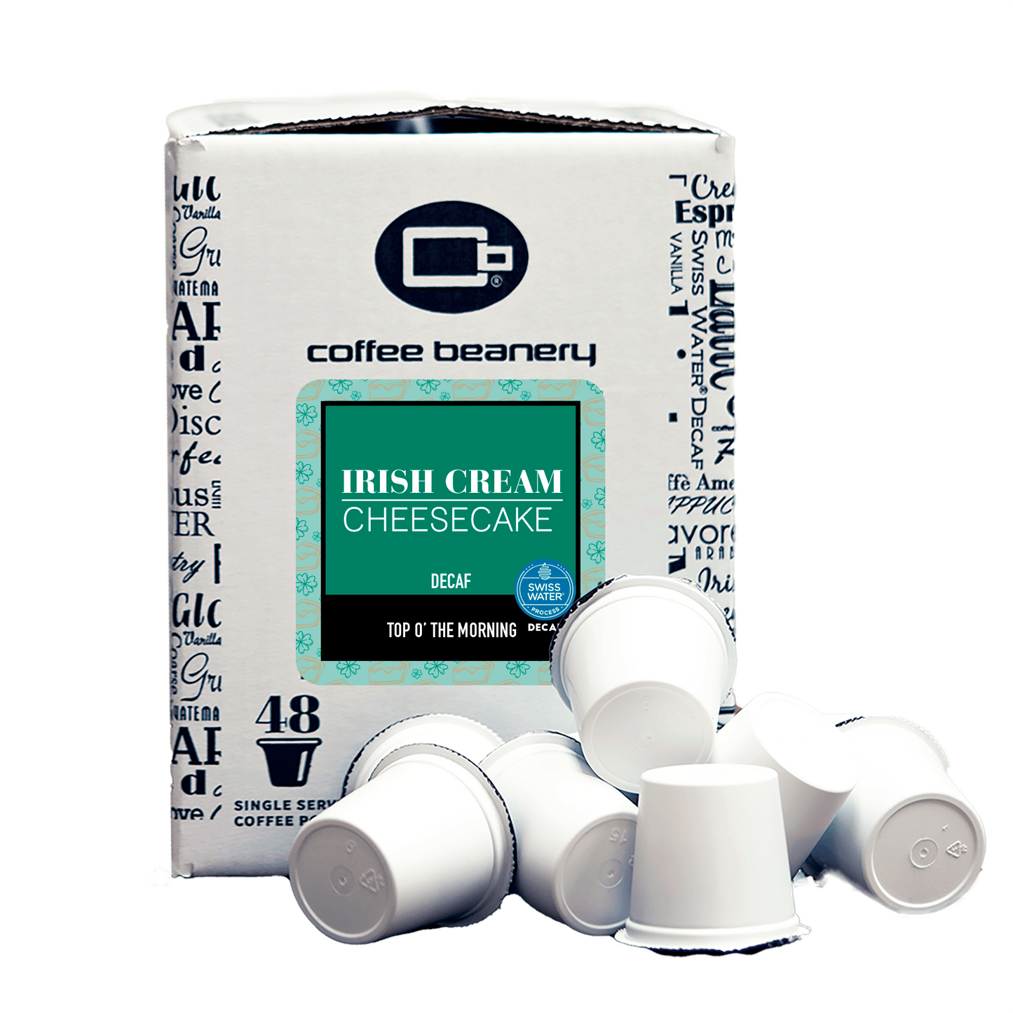 Free Standard Shipping* Flavored Coffee Pods Decaf / 48ct Bulk Pods Irish Cream Cheesecake Flavored Coffee Pods | Bulk