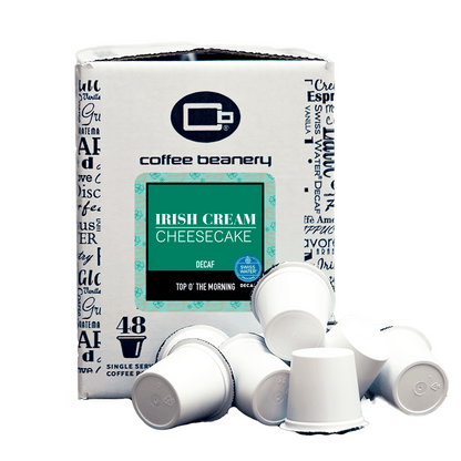 Free Standard Shipping* Flavored Coffee Pods Decaf / 48ct Bulk Pods Irish Cream Cheesecake Flavored Coffee Pods | Bulk
