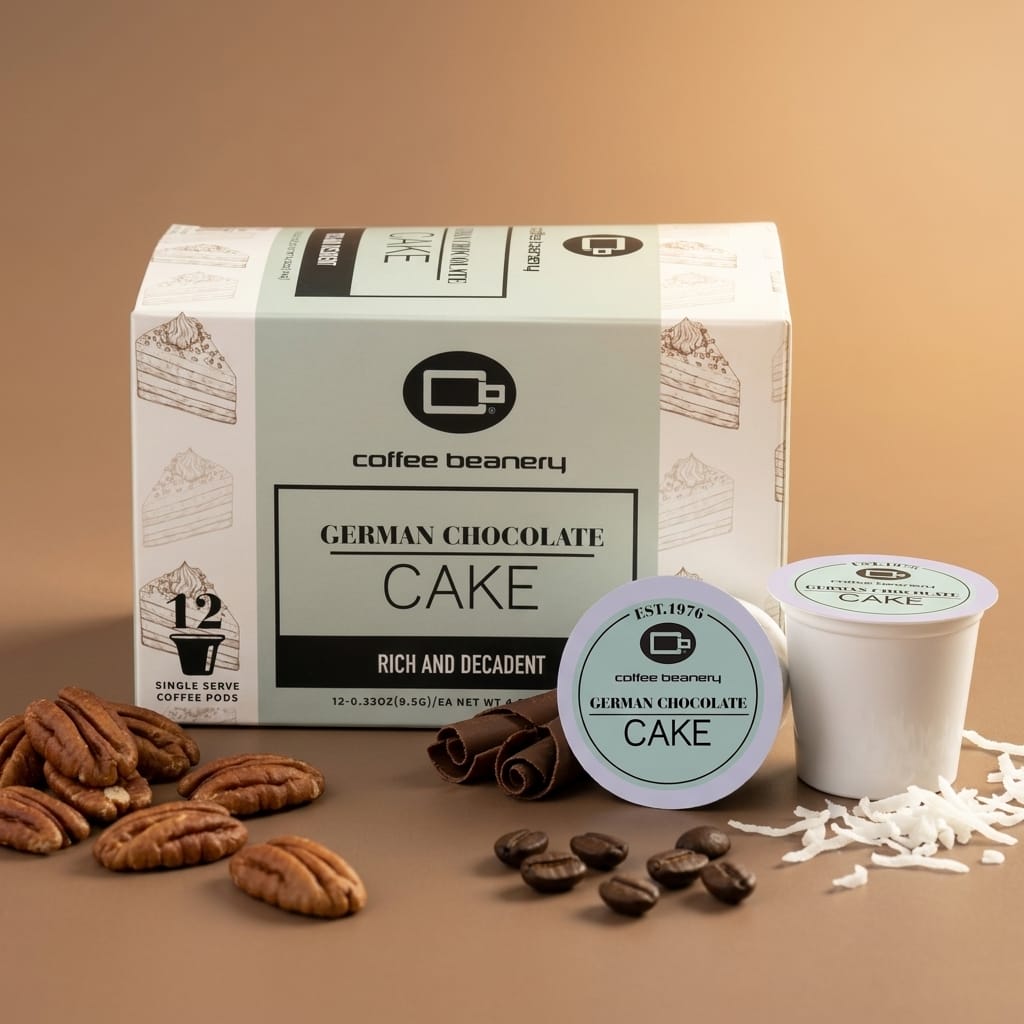 Free Standard Shipping* Flavored Coffee Pods German Chocolate Cake Flavored Coffee Pods