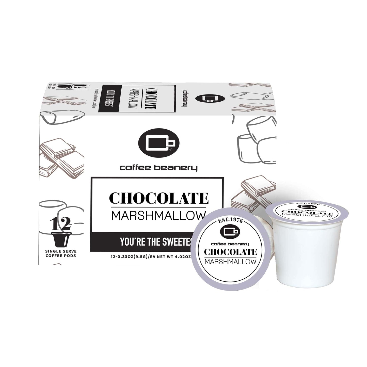 Free Standard Shipping* Flavored Coffee Pods Regular / 12ct Pods Chocolate Marshmallow Flavored Coffee Pods