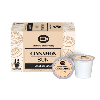 Free Standard Shipping* Flavored Coffee Pods Regular / 12ct Pods Cinnamon Bun Flavored Coffee Pods