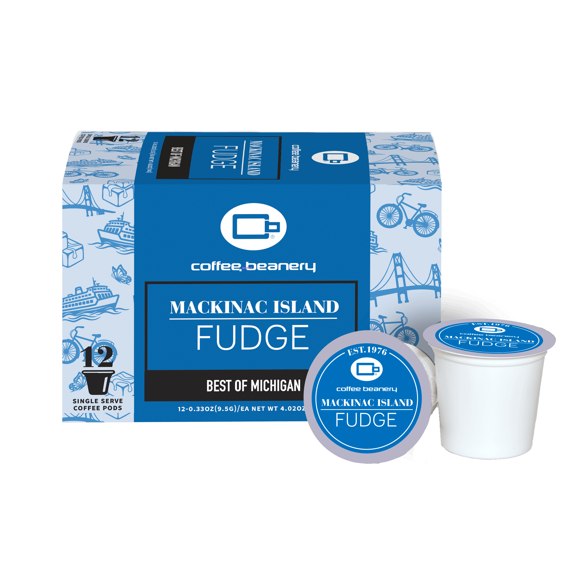 Free Standard Shipping* Flavored Coffee Pods Regular / 12ct Pods Mackinac Island Fudge Flavored Coffee Pods