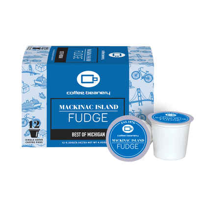 Free Standard Shipping* Flavored Coffee Pods Regular / 12ct Pods Mackinac Island Fudge Flavored Coffee Pods
