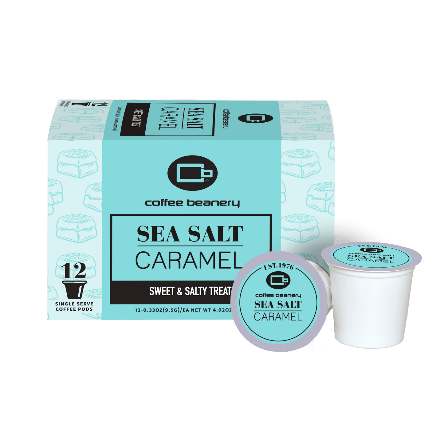 Free Standard Shipping* Flavored Coffee Pods Regular / 12ct Pods Sea Salt Caramel Flavored Coffee Pods
