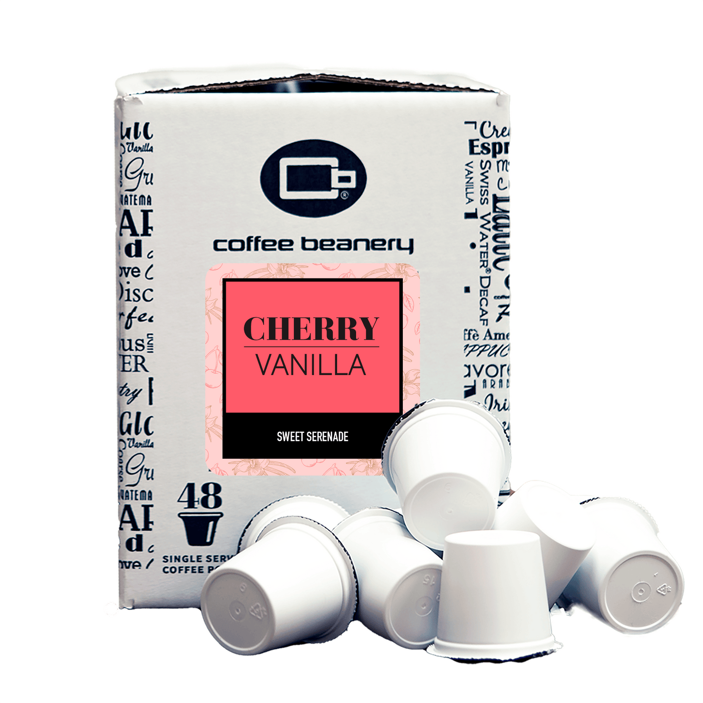 Free Standard Shipping* Flavored Coffee Pods Regular / 48ct Bulk Pods Cherry Vanilla Flavored Coffee Pods