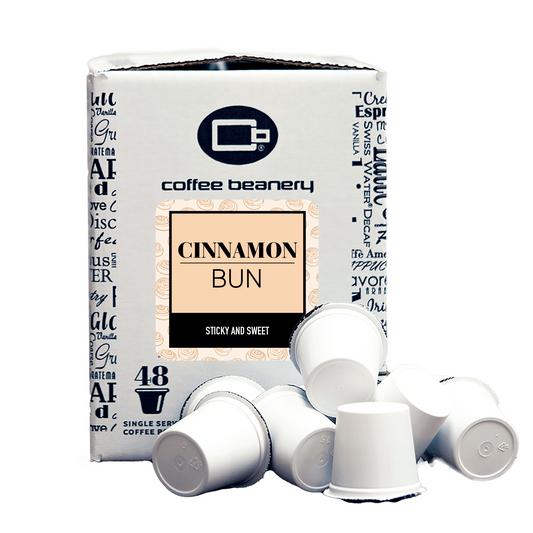 Free Standard Shipping* Flavored Coffee Pods Regular / 48ct Bulk Pods Cinnamon Bun Flavored Coffee Pods | Bulk