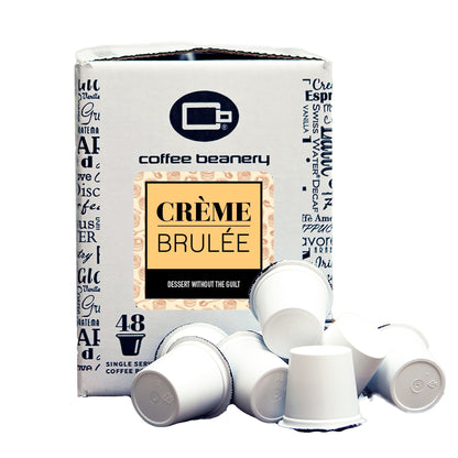 Free Standard Shipping* Flavored Coffee Pods Regular / 48ct Bulk Pods Creme Brulee Flavored Coffee Pods | Bulk