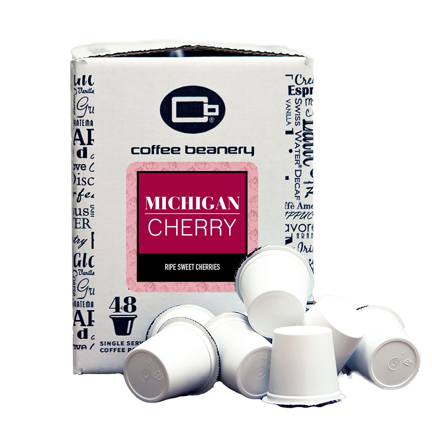 Free Standard Shipping* Flavored Coffee Pods Regular / 48ct Bulk Pods Michigan Cherry Flavored Coffee Pods | Bulk