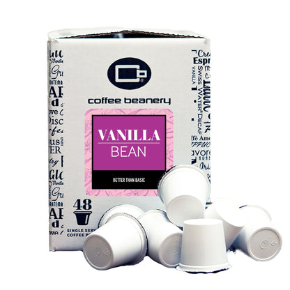 Free Standard Shipping* Flavored Coffee Pods Regular / 48ct Bulk Pods Vanilla Bean Flavored Coffee Pods | Bulk