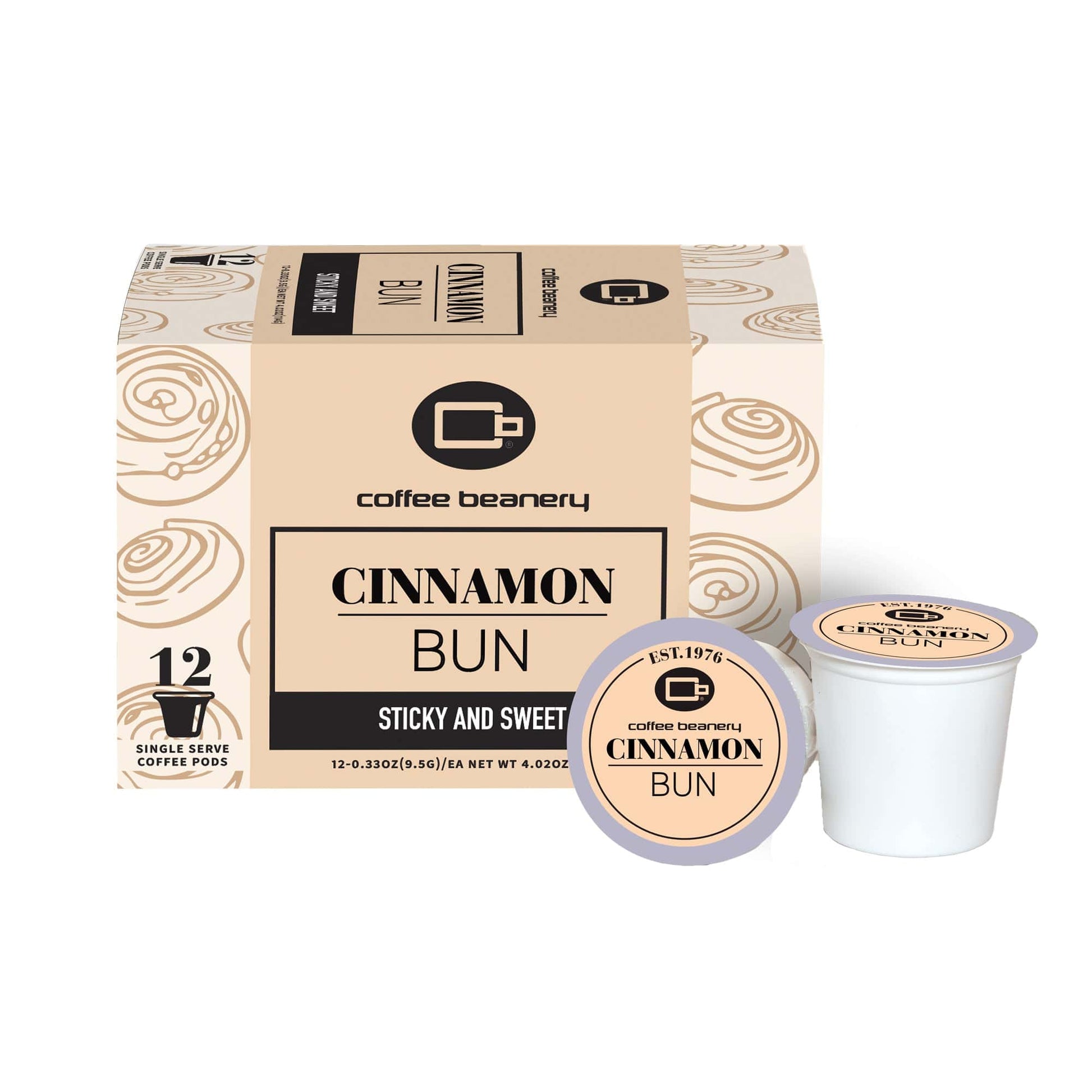 Free Standard Shipping* Flavored Coffee Regular / 12ct / Automatic Drip Cinnamon Bun Flavored Coffee