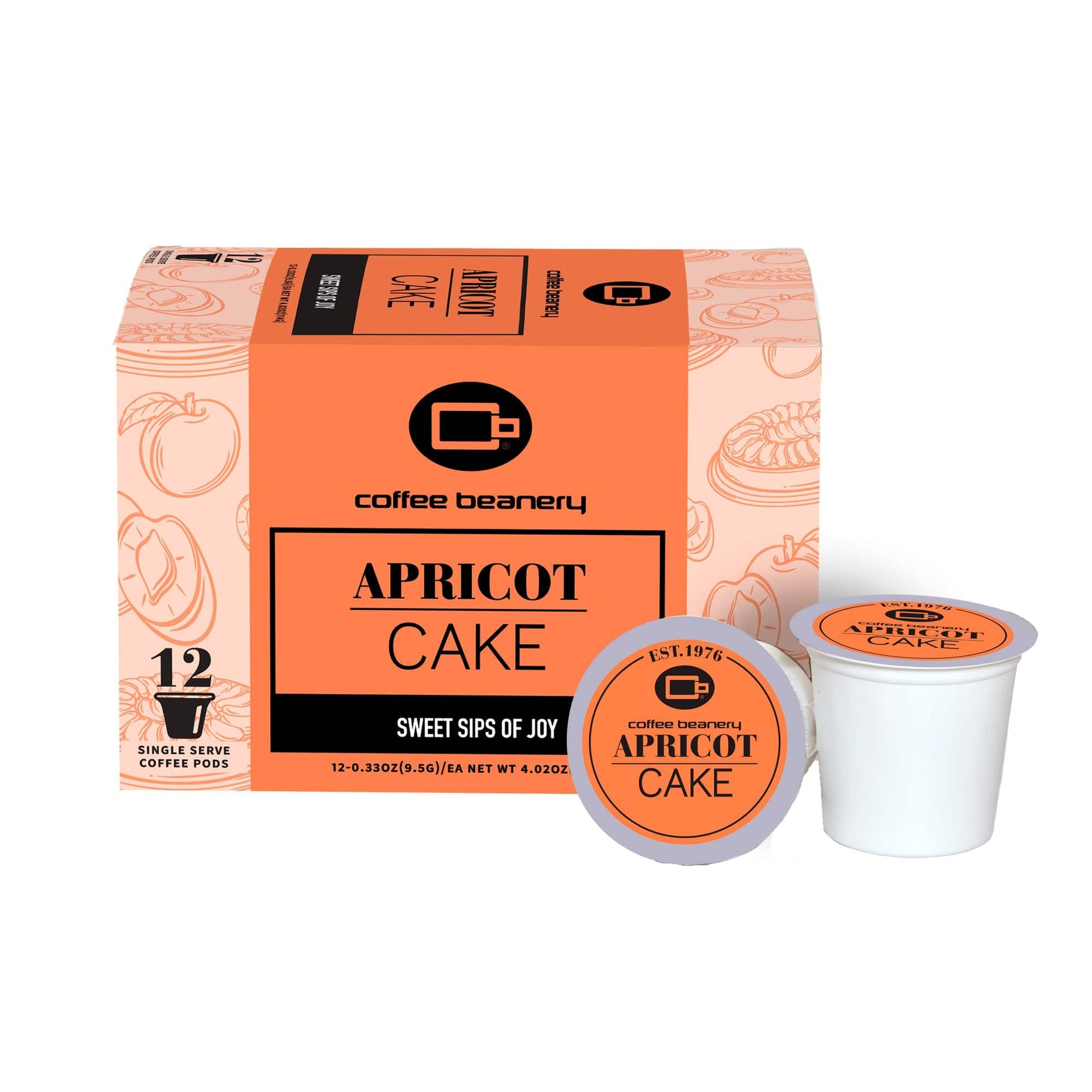 Free Standard Shipping* Flavored Coffee Regular / 12ct Pods / Automatic Drip Apricot Cake Flavored Coffee