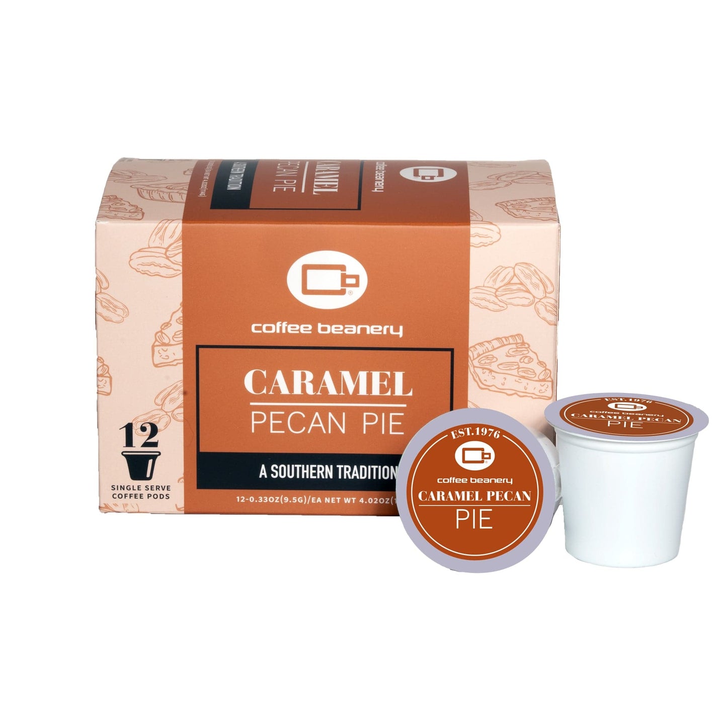 Free Standard Shipping* Flavored Coffee Regular / 12ct Pods / Automatic Drip Caramel Pecan Pie Flavored Coffee