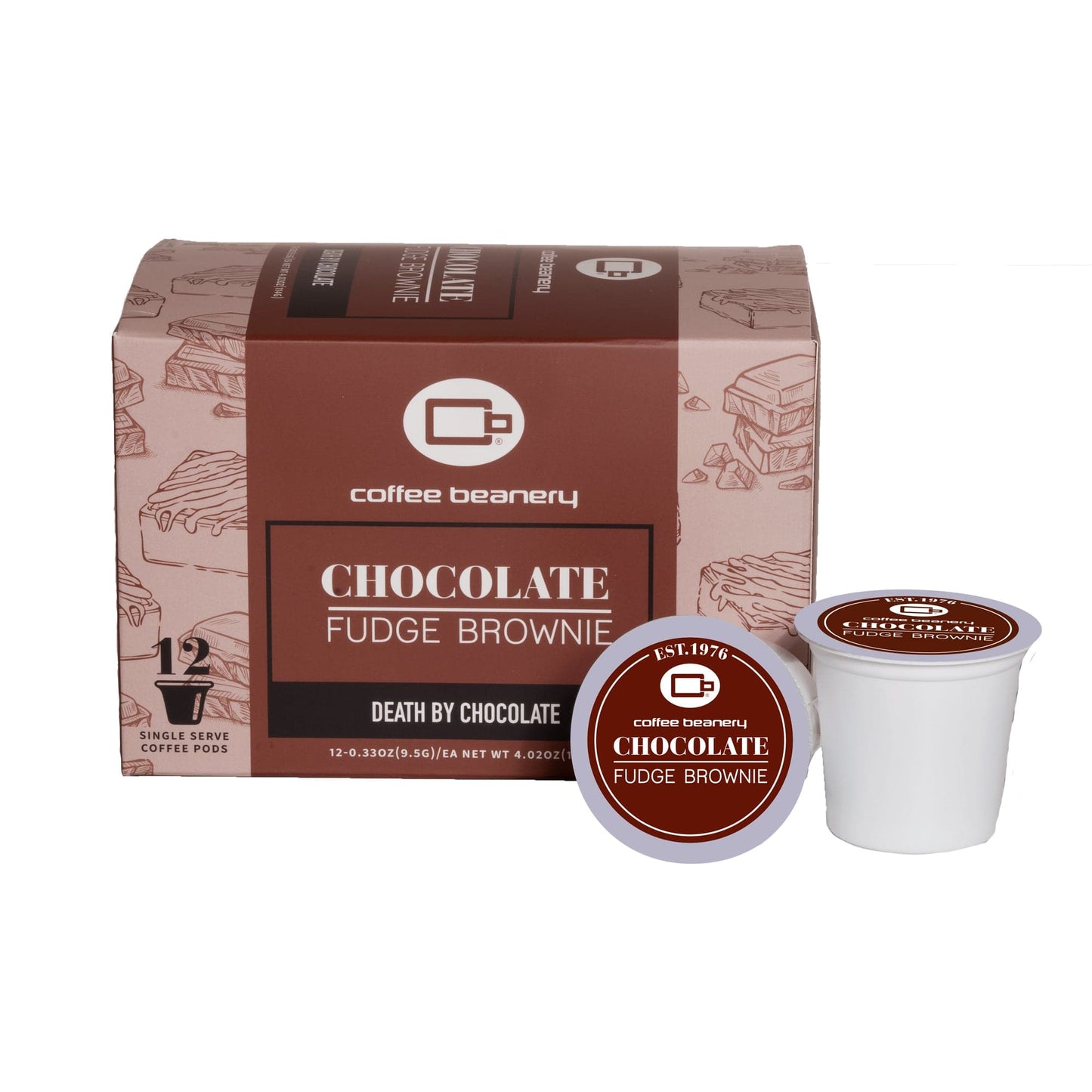 Free Standard Shipping* Flavored Coffee Regular / 12ct Pods / Automatic Drip Chocolate Fudge Brownie Flavored Coffee