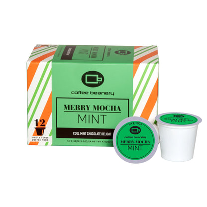 Free Standard Shipping* Flavored Coffee Regular / 12ct Pods / Automatic Drip Merry Mocha Mint Flavored Coffee | Early Access