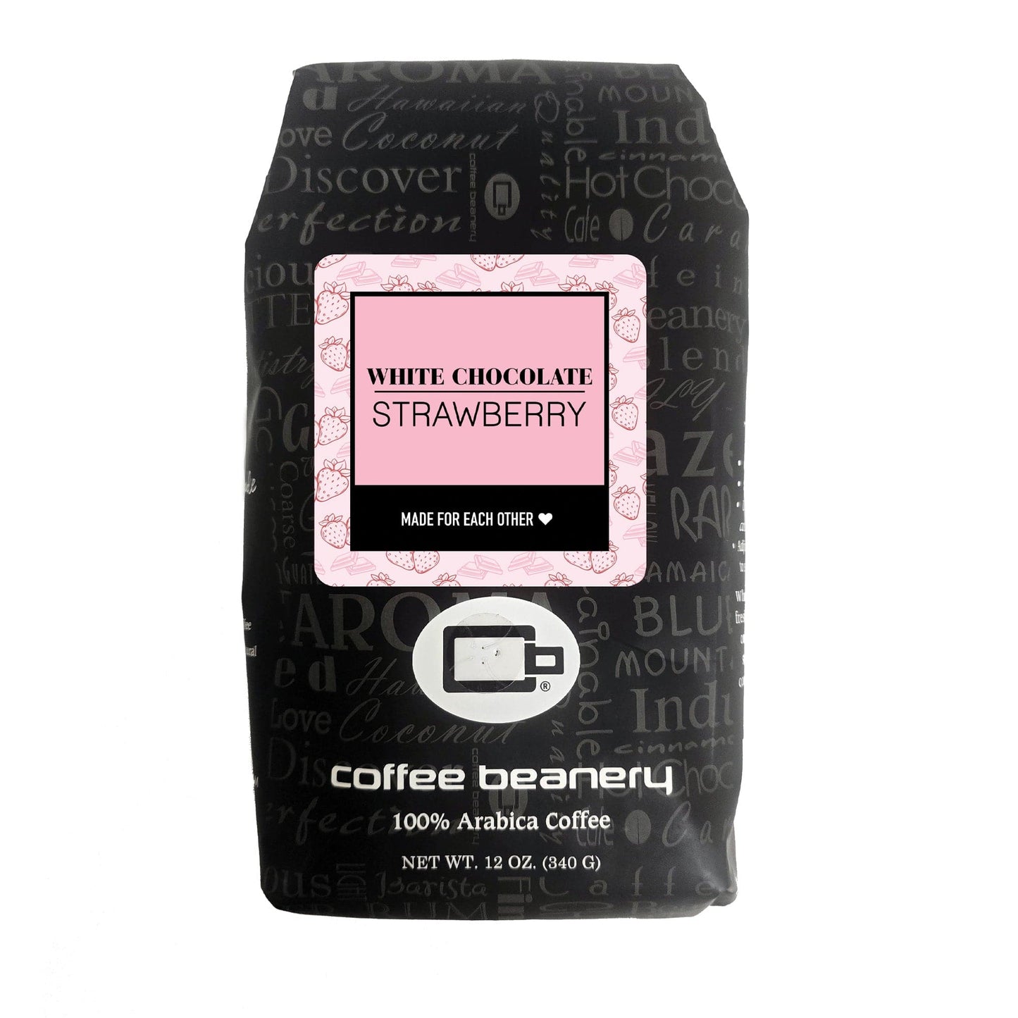 Free Standard Shipping* Flavored Coffee Regular / 12oz / Automatic Drip White Chocolate Strawberry Flavored Coffee