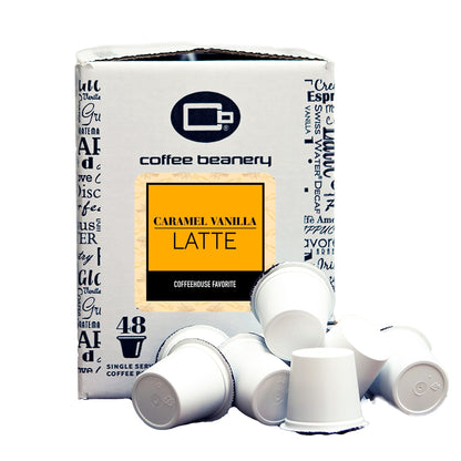Free Standard Shipping* Flavored Coffee Regular / 48ct Bulk Pods / Automatic Drip Caramel Vanilla Latte Flavored Coffee
