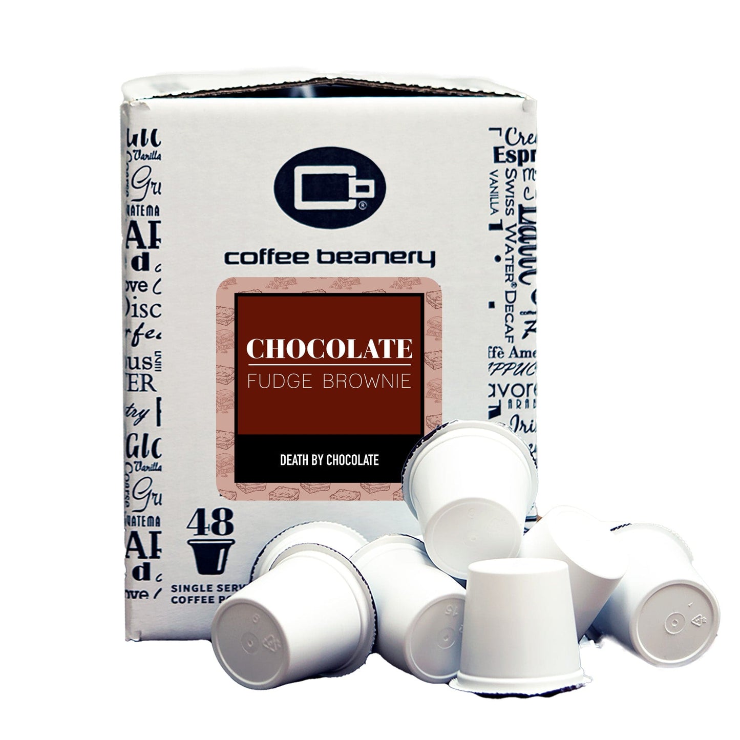 Free Standard Shipping* Flavored Coffee Regular / 48ct Bulk Pods / Automatic Drip Chocolate Fudge Brownie Flavored Coffee