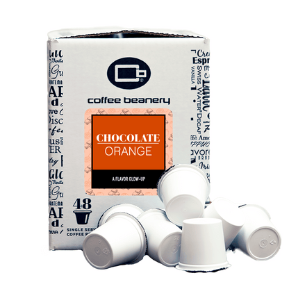 Free Standard Shipping* Flavored Coffee Regular / 48ct Bulk Pods / Automatic Drip Chocolate Orange Flavored Coffee