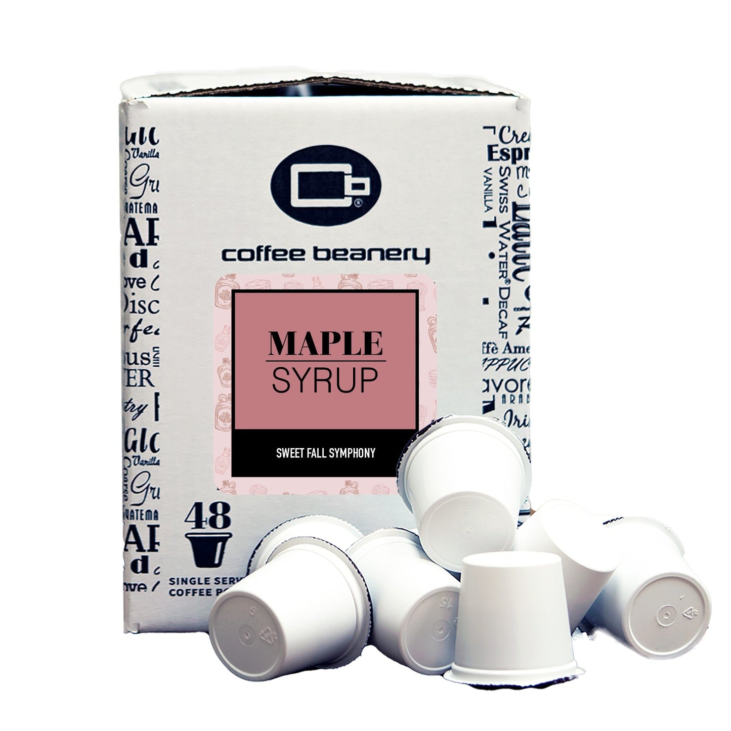 Free Standard Shipping* Flavored Coffee Regular / 48ct Bulk Pods / Automatic Drip Maple Syrup Flavored Coffee