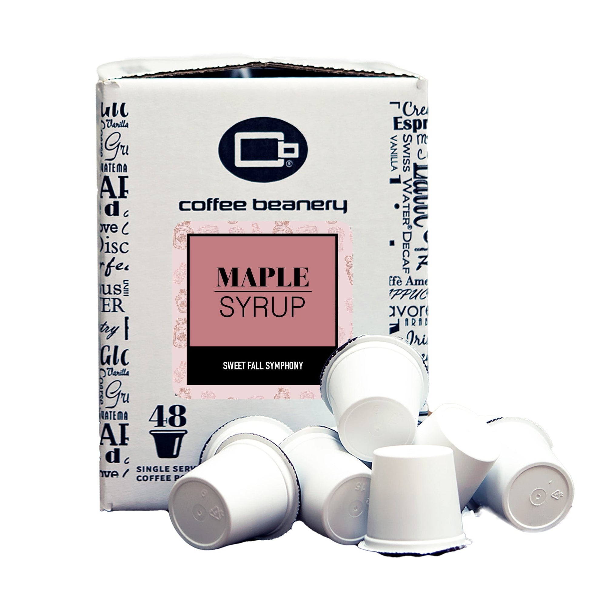 Free Standard Shipping* Flavored Coffee Regular / 48ct Bulk Pods / Automatic Drip Maple Syrup Flavored Coffee