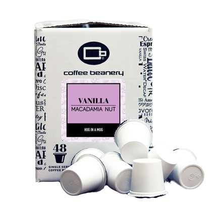 Free Standard Shipping* Flavored Coffee Regular / 48ct Bulk Pods / Automatic Drip Vanilla Macadamia Nut Flavored Coffee