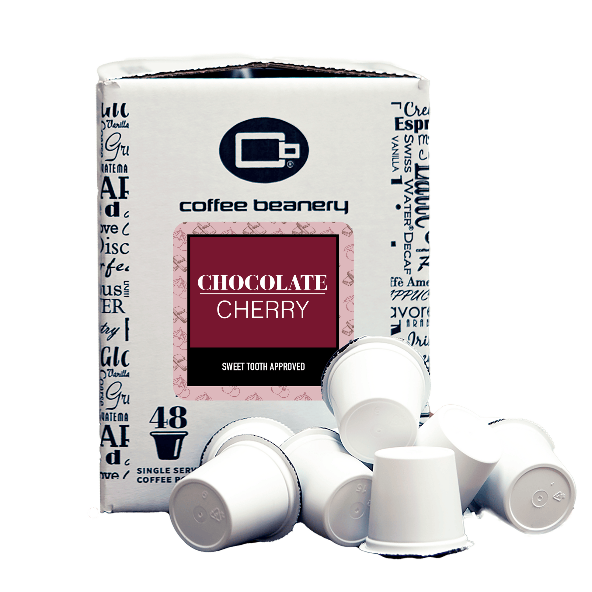 Free Standard Shipping* Flavored Coffee Regular / 48ct Bulk Pods Chocolate Cherry Flavored Coffee Pods