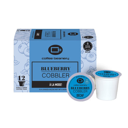 Free Standard Shipping* Flavored Decaf Coffee 12ct Pods / Automatic Drip Blueberry Cobbler Swiss Water Process Decaf Flavored Coffee