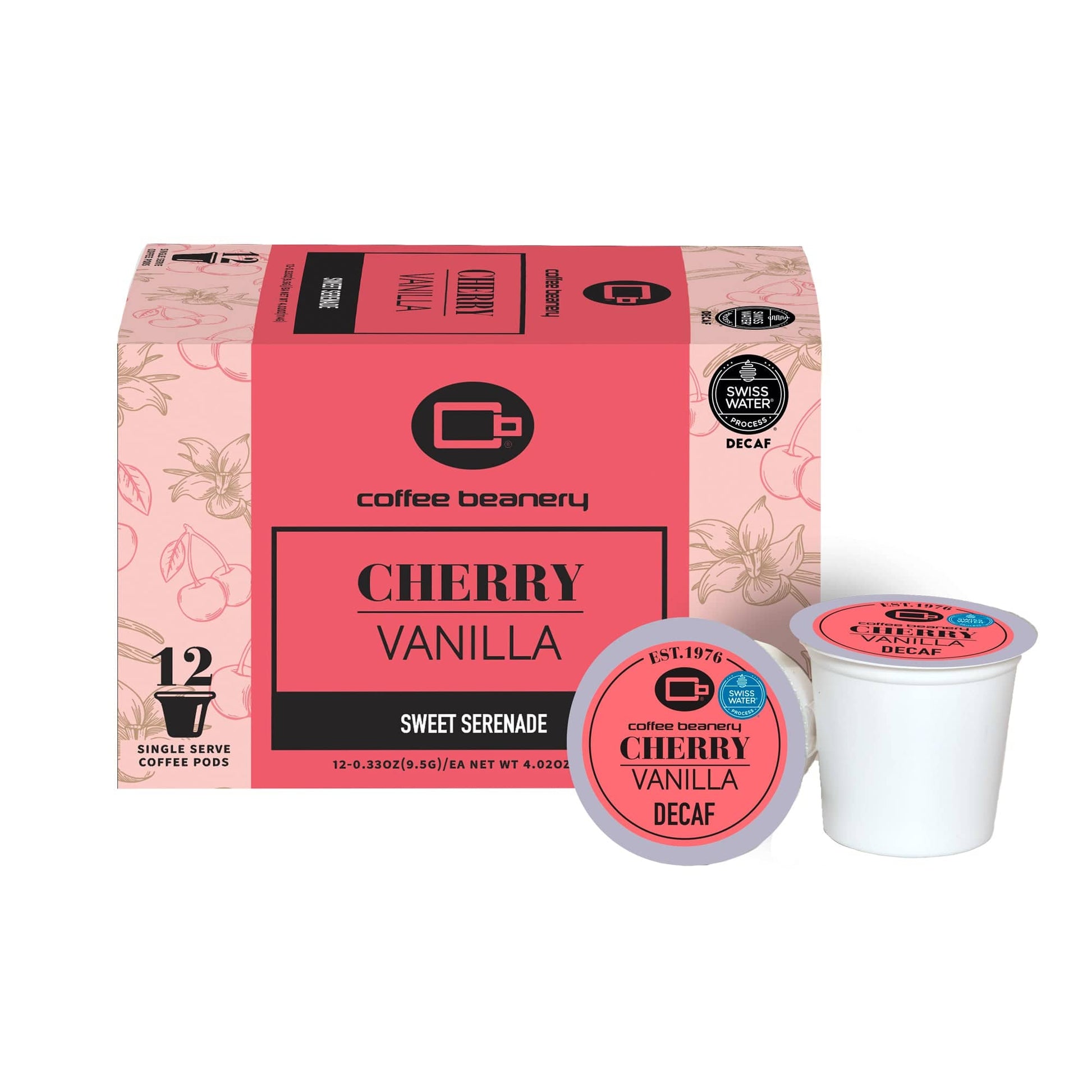 Free Standard Shipping* Flavored Decaf Coffee 12ct Pods / Automatic Drip Cherry Vanilla Flavored Swiss Water Process Decaf Coffee