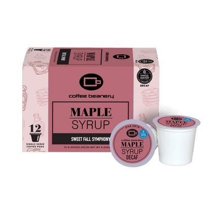 Free Standard Shipping* Flavored Decaf Coffee 12ct Pods / Automatic Drip Maple Syrup Flavored Swiss Water Process Decaf Coffee