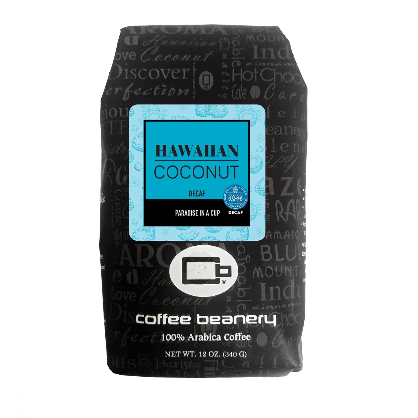 Free Standard Shipping* Flavored Decaf Coffee 12oz / Automatic Drip Hawaiian Coconut Swiss Water Process Decaf Flavored Coffee