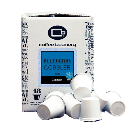 Free Standard Shipping* Flavored Decaf Coffee 48ct Bulk Pods / Automatic Drip Blueberry Cobbler Swiss Water Process Decaf Flavored Coffee