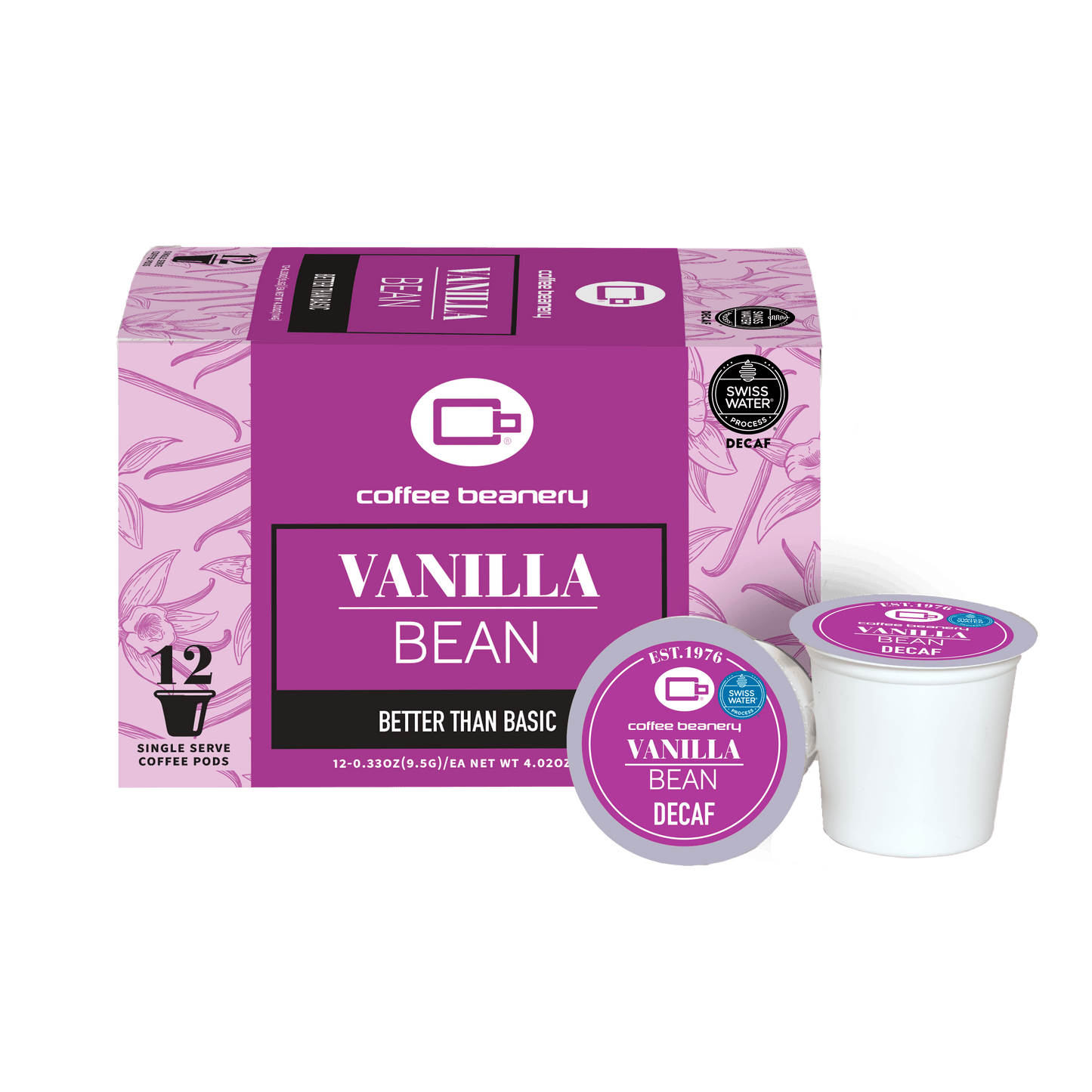 Free Standard Shipping* Flavored Decaf Coffee Pods 12ct Pods Vanilla Bean Flavored Decaf Coffee Pods