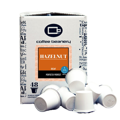 Free Standard Shipping* Flavored Decaf Coffee Pods 48ct Bulk Pods Hazelnut Flavored Decaf Coffee Pods