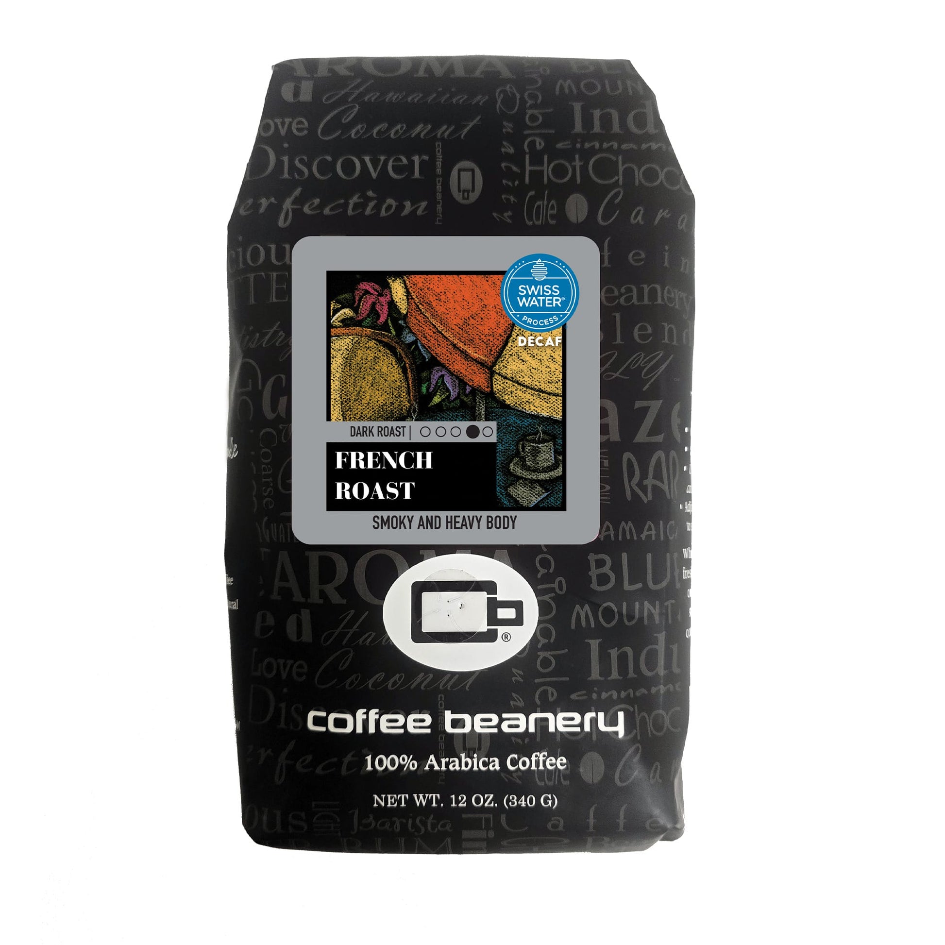 Free Standard Shipping* Specialty Coffee 12oz / Automatic Drip French Roast Swiss Water Process Decaf Specialty Coffee