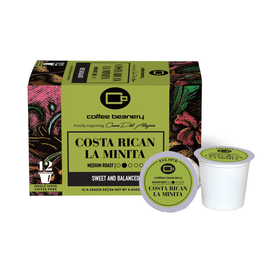 Free Standard Shipping* Specialty Coffee Pods 12ct Pods Costa Rican La Minita Specialty Coffee Pods
