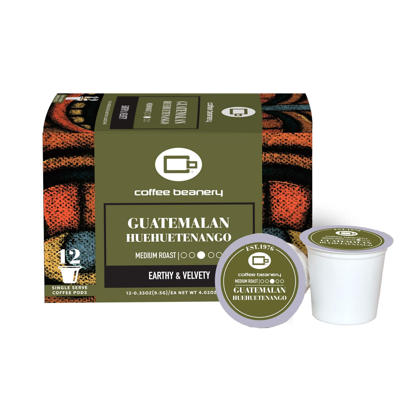 Free Standard Shipping* Specialty Coffee Pods 12ct Pods Guatemalan Huehuetenango Coffee Pods