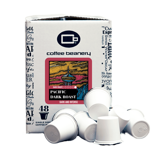 Free Standard Shipping* Specialty Coffee Pods 48ct Bulk Pods Pacific Dark Roast Specialty Coffee Pods | Bulk