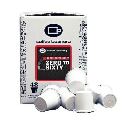 Free Standard Shipping* Specialty Coffee Pods 48ct Bulk Pods Zero to Sixty Specialty Coffee Pods