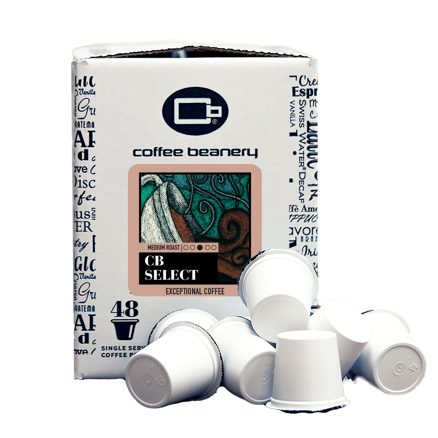 Free Standard Shipping* Specialty Coffee Pods Regular / 48ct Bulk Pods CB Select Specialty Coffee Pods | Bulk