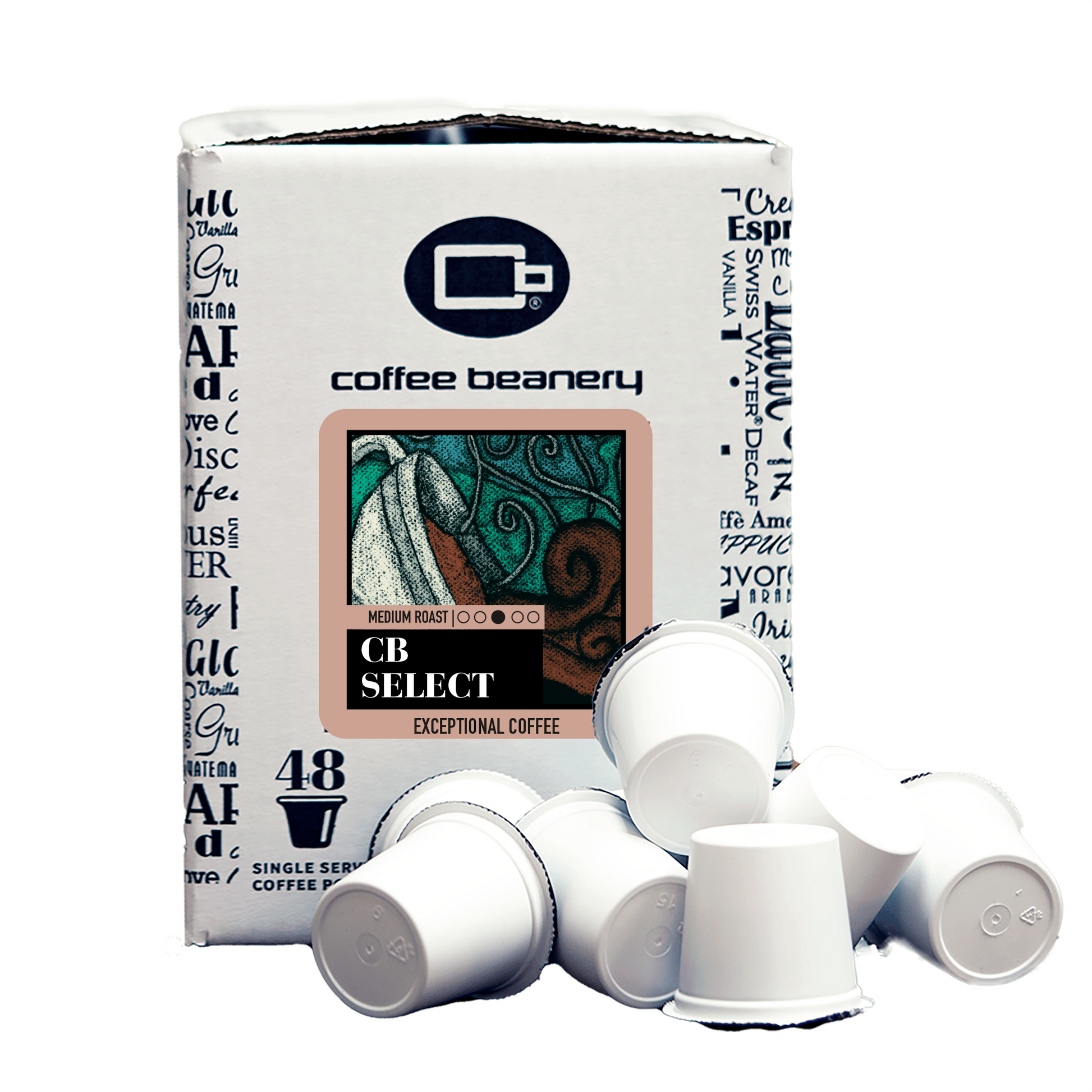 Free Standard Shipping* Specialty Coffee Pods Regular / 48ct Bulk Pods CB Select Specialty Coffee Pods | Bulk