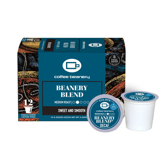 Free Standard Shipping* Specialty Decaf Coffee Pods 12ct Pods Beanery Blend® Decaf Coffee Pods