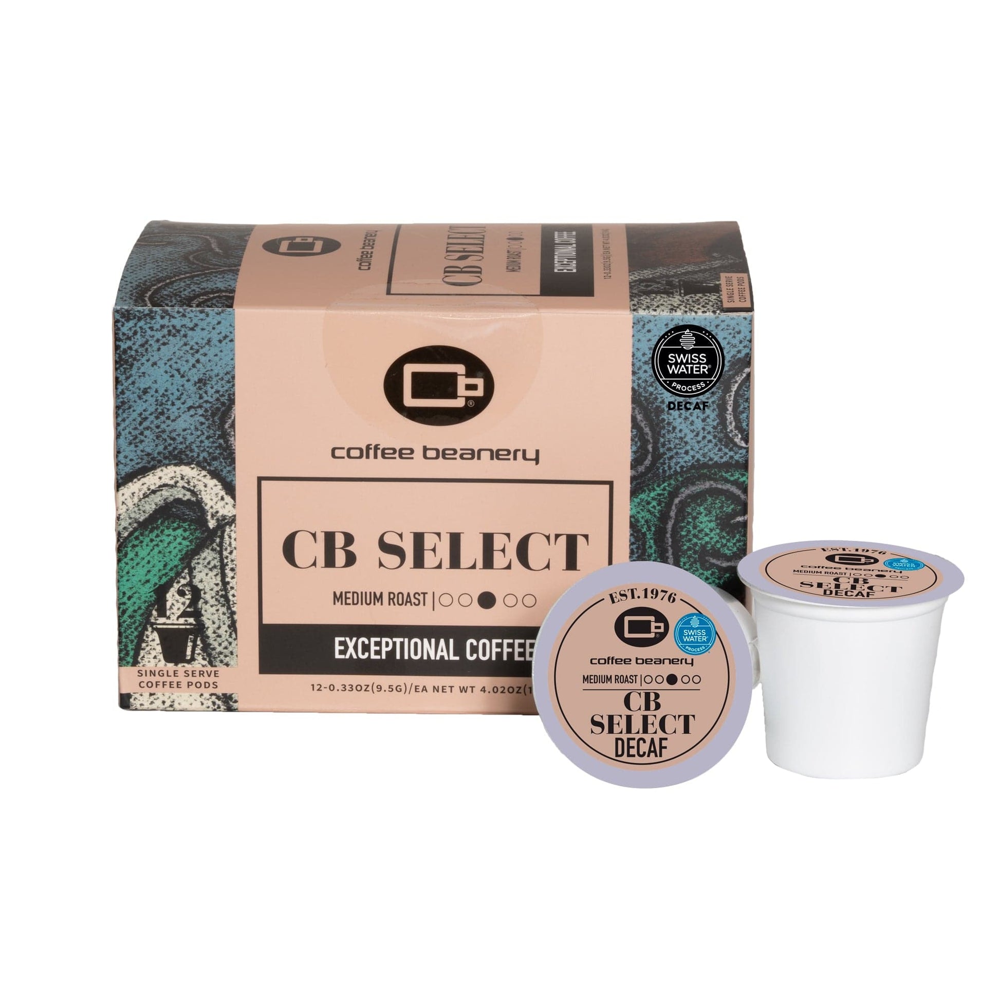 Free Standard Shipping* Specialty Decaf Coffee Pods 12ct Pods CB Select Specialty Decaf Coffee Pods