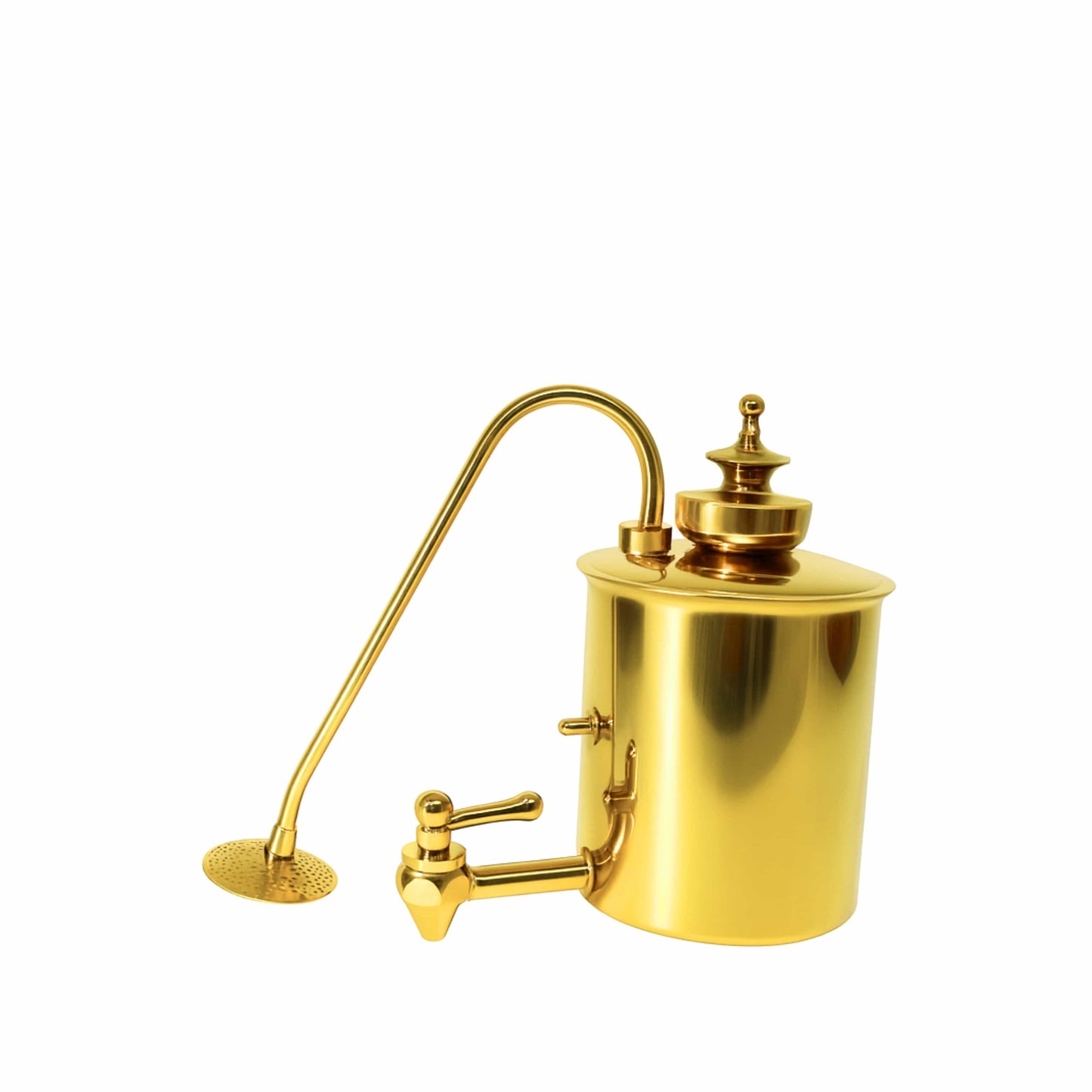 Nispira Coffee Maker Nispira Vintage Belgium Belgian Royal Balance Syphon Siphon Coffee Maker, Gold with Peacock Blue Base