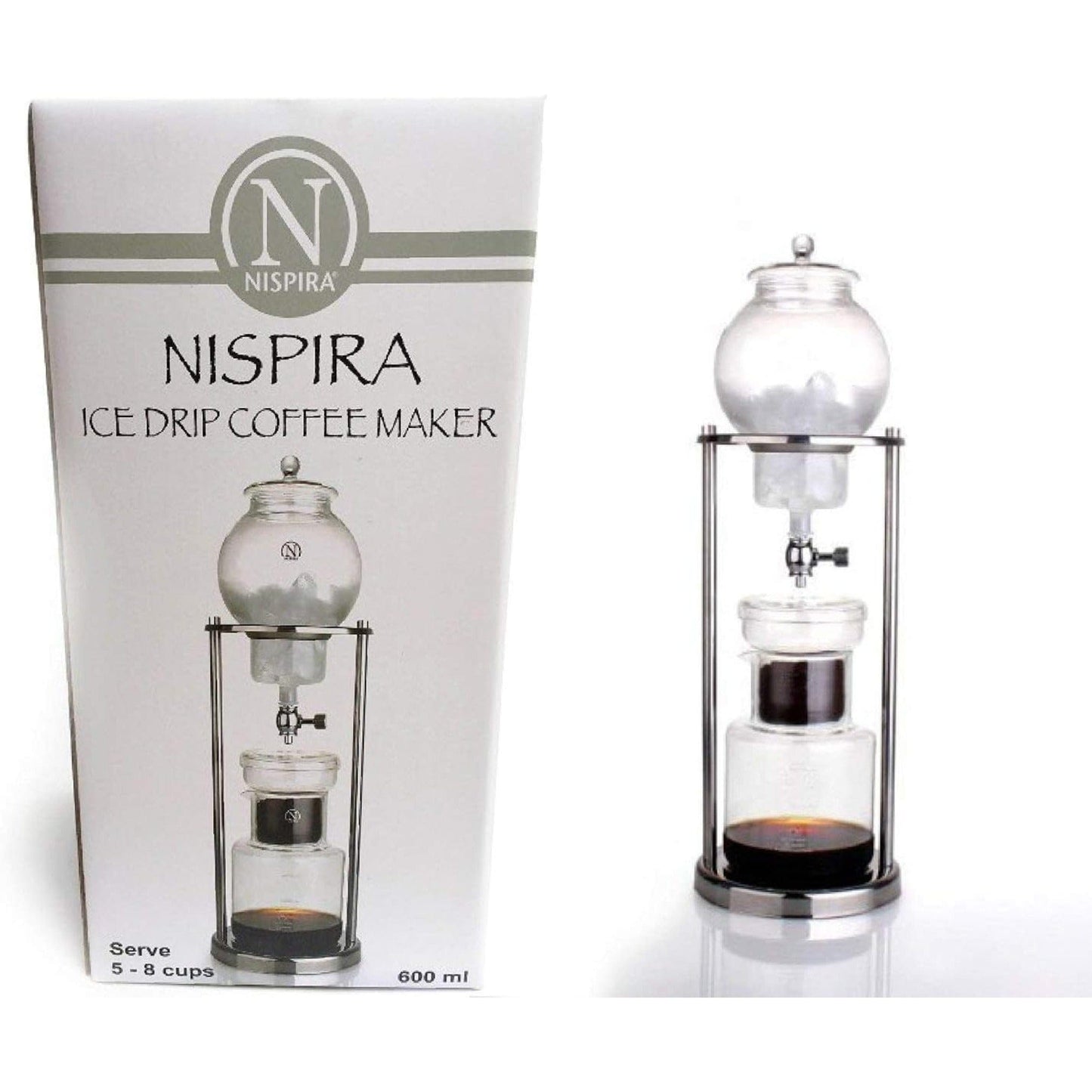 Nispira Coffee Nispira Modern Ice Cold Brew Dripping Coffee Maker Tower,  600 ml (BD-6)