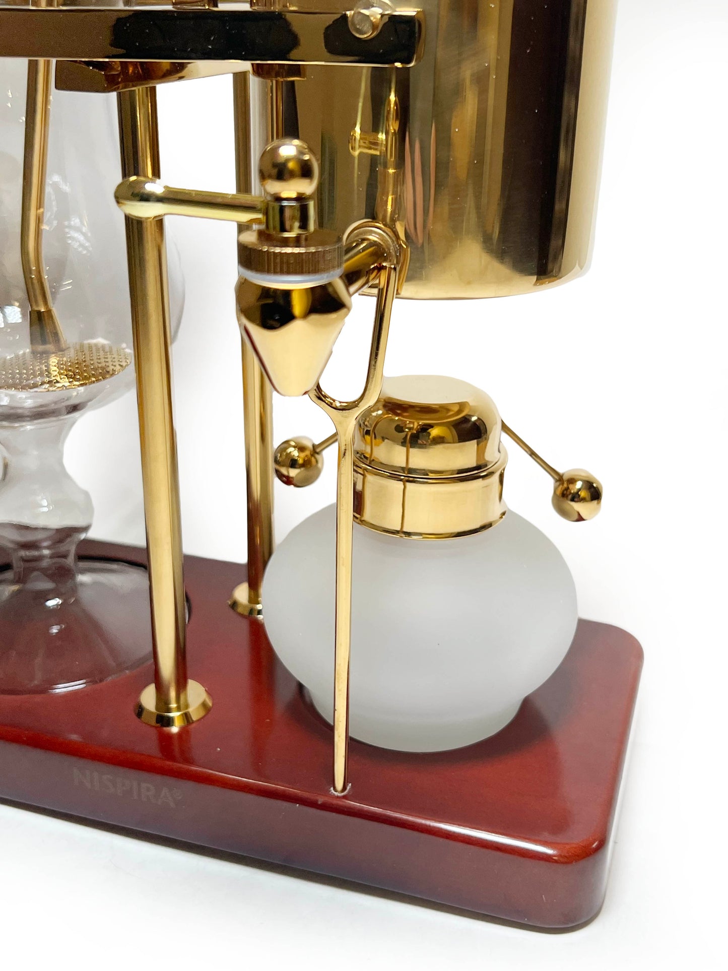 Nispira Coffee Nispira Vintage Belgium Royal Balance Syphon Siphon Coffee Maker, Gold